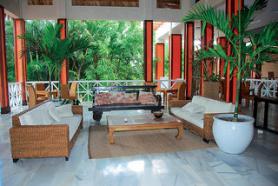 Dominikánský hotel Be Live Canoa s posezením