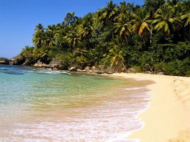 Dominikánská republika - pohled na pláž playa Grande